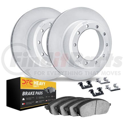 Dynamic Friction Company 4212-99132 GEOSPEC Coated Rotor- HD Brake Pad - Hardware