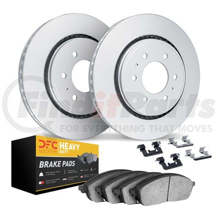 Dynamic Friction Company 4212-99244 GEOSPEC Coated Rotor- HD Brake Pad - Hardware