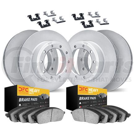 Dynamic Friction Company 4214-40096 GEOSPEC Coated Rotor- HD Brake Pad - Hardware