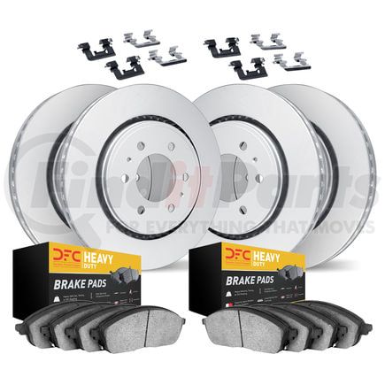 Dynamic Friction Company 4214-46074 GEOSPEC Coated Rotor- HD Brake Pad - Hardware