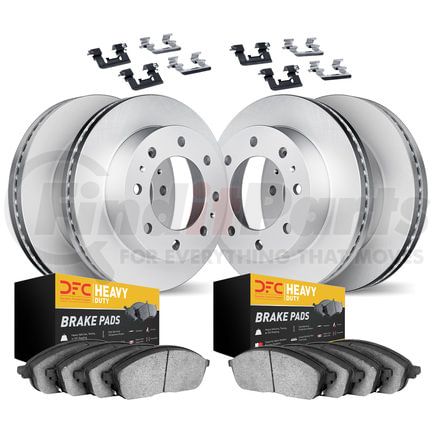 Dynamic Friction Company 4214-67001 GEOSPEC Coated Rotor- HD Brake Pad - Hardware