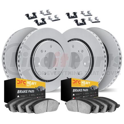 Dynamic Friction Company 4214-99027 GEOSPEC Coated Rotor- HD Brake Pad - Hardware