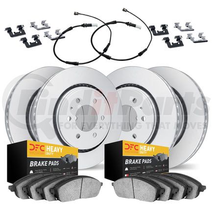Dynamic Friction Company 4224-40011 GEOSPEC Coated Rotor- HD Brake Pad - Hardware and Sensor