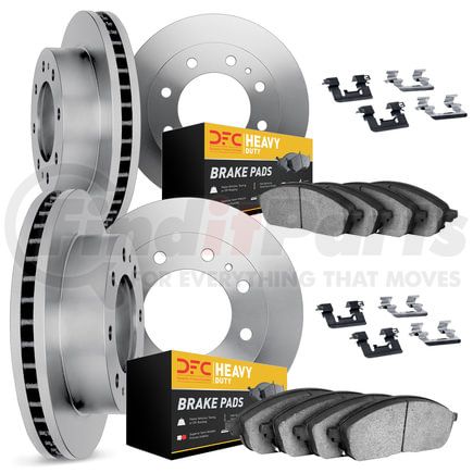 Dynamic Friction Company 6214-40030 Brake Rotor- HD Brake Pad - Hardware