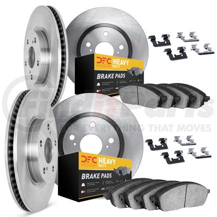 Dynamic Friction Company 6214-48012 Brake Rotor- HD Brake Pad - Hardware