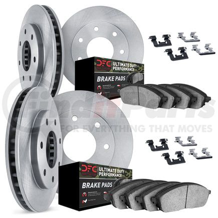 Dynamic Friction Company 6414-54102 Brake Rotor- HD Brake Pad - Hardware