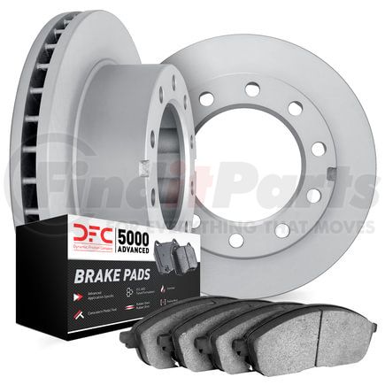 Dynamic Friction Company 6502-48156 DFC Brake Rotor with 5000 Advanced Brake Pads