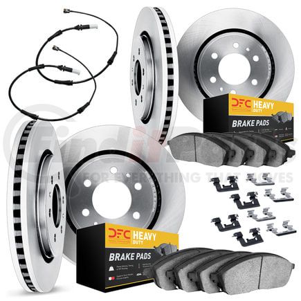 Dynamic Friction Company 6224-40039 Brake Rotor- HD Brake Pad - Hardware and Sensor
