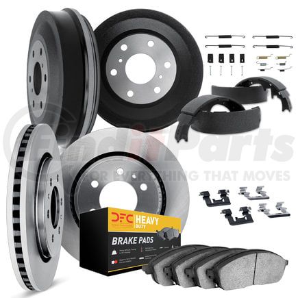 Dynamic Friction Company 6284-48373 Brake Rotor- HD Brake Pad - Hardware and Adjuster