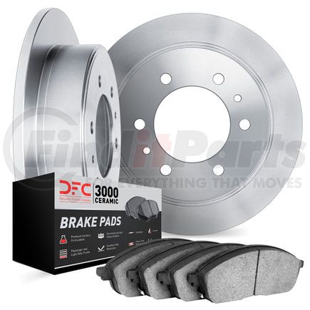 Dynamic Friction Company 6302-21001 Brake Rotor with 3000 Ceramic Brake Pads