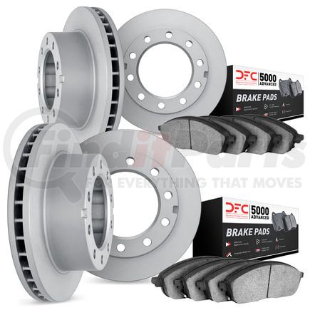 Dynamic Friction Company 6504-48011 Rotors with 5000 Advanced Brake Pads
