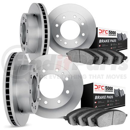 Dynamic Friction Company 6504-48060 Rotors with 5000 Advanced Brake Pads