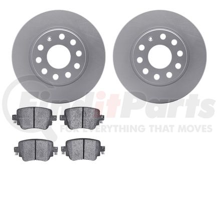 Dynamic Friction Company 4502-74123 GEOSPEC Rotors with 5000 Brake Pads