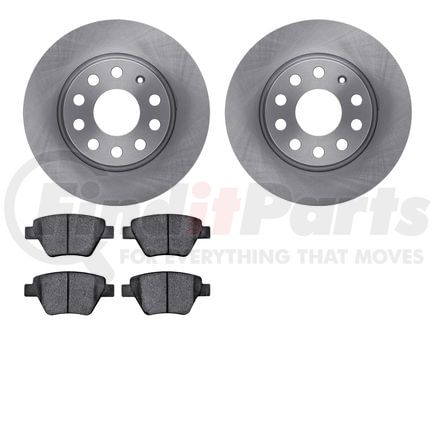 Dynamic Friction Company 6602-74161 Rotors with 5000 Euro Ceramic Brake Pads
