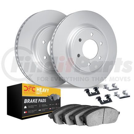 Dynamic Friction Company 9212-99146 Hi-Carbon Rotor - HD Brake Pad - Hardware