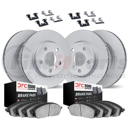 Dynamic Friction Company 9514-73087 GEOMET Rotors with 5000 Advanced Brake Pads includes Hardware