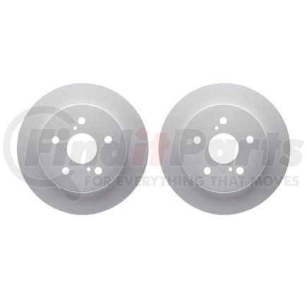 Dynamic Friction Company 4002-75012 Brake Rotors - GEOSPEC Coated