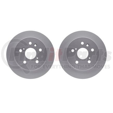 Dynamic Friction Company 4002-76018 Brake Rotors - GEOSPEC Coated