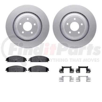 Dynamic Friction Company 4212-40088 GEOSPEC Coated Rotor- HD Brake Pad - Hardware