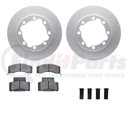 Dynamic Friction Company 4212-40108 GEOSPEC Coated Rotor- HD Brake Pad - Hardware