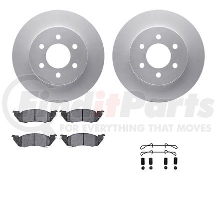 Dynamic Friction Company 4212-40119 GEOSPEC Coated Rotor- HD Brake Pad - Hardware