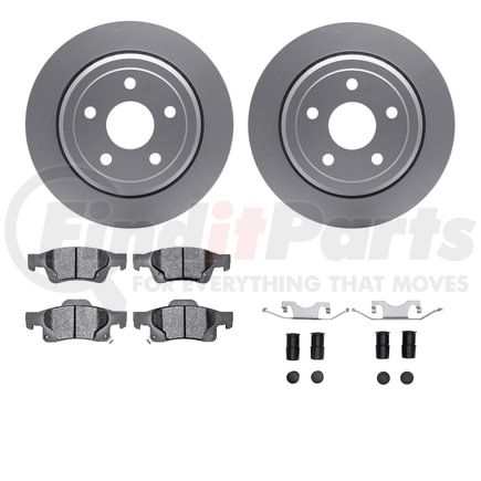 Dynamic Friction Company 4212-42003 GEOSPEC Coated Rotor- HD Brake Pad - Hardware