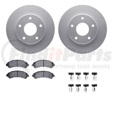 Dynamic Friction Company 4212-48002 GEOSPEC Coated Rotor- HD Brake Pad - Hardware