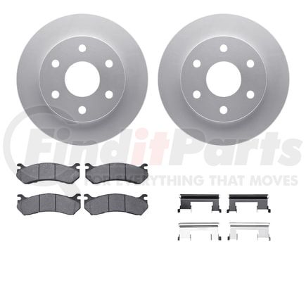 Dynamic Friction Company 4212-48003 GEOSPEC Coated Rotor- HD Brake Pad - Hardware