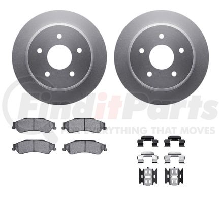 Dynamic Friction Company 4212-48001 GEOSPEC Coated Rotor- HD Brake Pad - Hardware