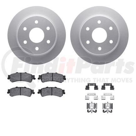 Dynamic Friction Company 4212-48005 GEOSPEC Coated Rotor- HD Brake Pad - Hardware