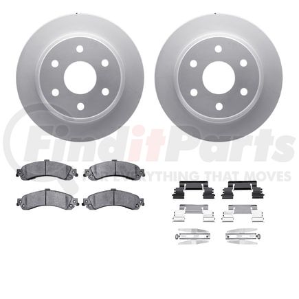 Dynamic Friction Company 4212-48010 GEOSPEC Coated Rotor- HD Brake Pad - Hardware