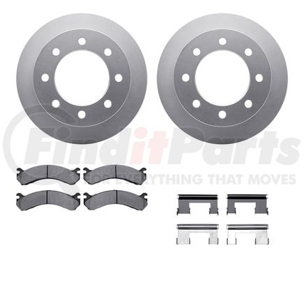 Dynamic Friction Company 4212-48012 GEOSPEC Coated Rotor- HD Brake Pad - Hardware