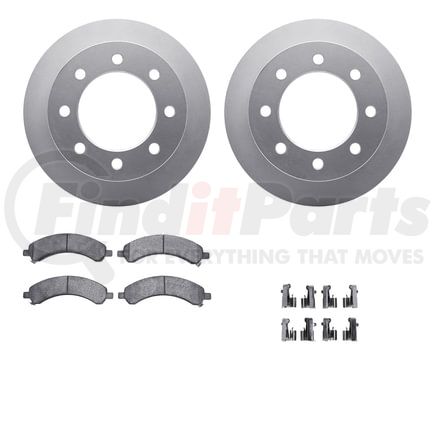 Dynamic Friction Company 4212-48013 GEOSPEC Coated Rotor- HD Brake Pad - Hardware