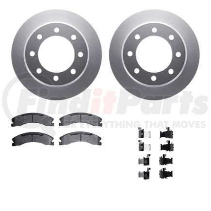 Dynamic Friction Company 4212-48019 GEOSPEC Coated Rotor- HD Brake Pad - Hardware