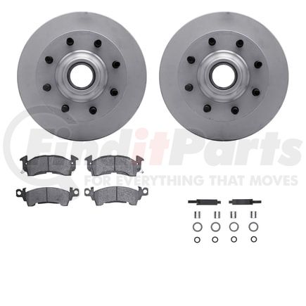 Dynamic Friction Company 4212-48077 GEOSPEC Coated Rotor- HD Brake Pad - Hardware