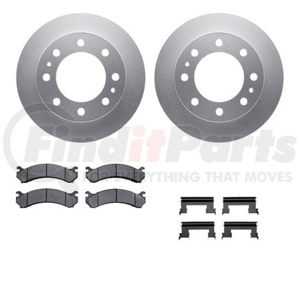 Dynamic Friction Company 4212-48129 GEOSPEC Coated Rotor- HD Brake Pad - Hardware