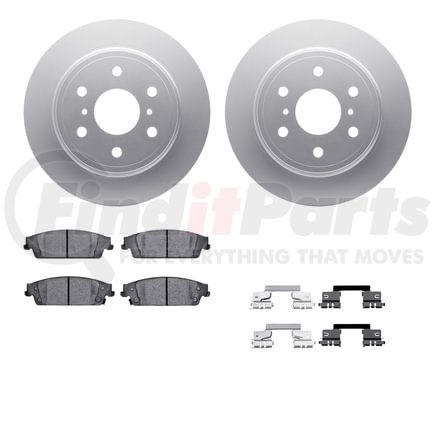 Dynamic Friction Company 4212-48133 GEOSPEC Coated Rotor- HD Brake Pad - Hardware
