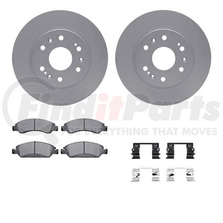 Dynamic Friction Company 4212-48127 GEOSPEC Coated Rotor- HD Brake Pad - Hardware