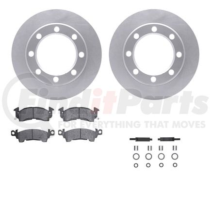 Dynamic Friction Company 4212-48147 GEOSPEC Coated Rotor- HD Brake Pad - Hardware