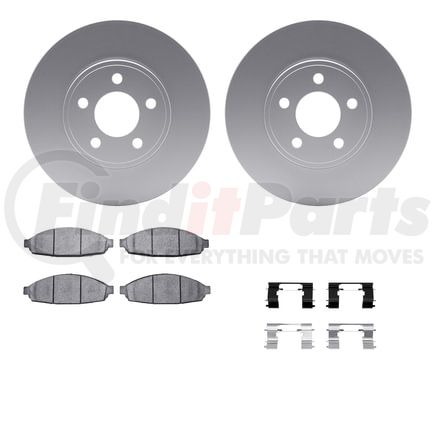 Dynamic Friction Company 4212-56014 GEOSPEC Coated Rotor- HD Brake Pad - Hardware