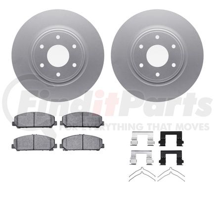 Dynamic Friction Company 4212-67001 GEOSPEC Coated Rotor- HD Brake Pad - Hardware
