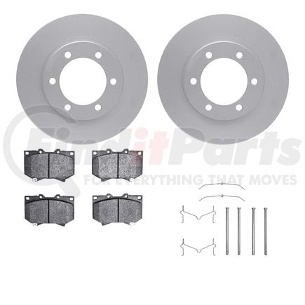 Dynamic Friction Company 4212-76001 GEOSPEC Coated Rotor- HD Brake Pad - Hardware