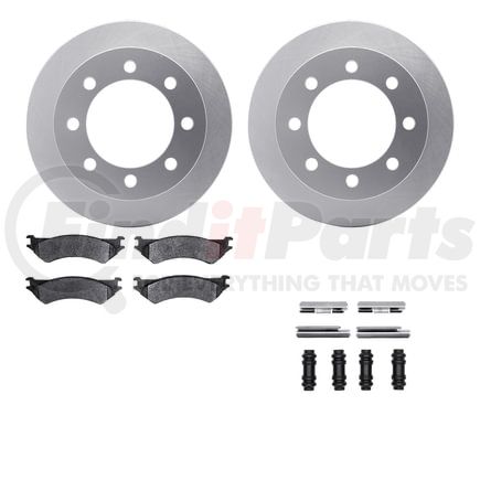 Dynamic Friction Company 4212-99141 GEOSPEC Coated Rotor- HD Brake Pad - Hardware