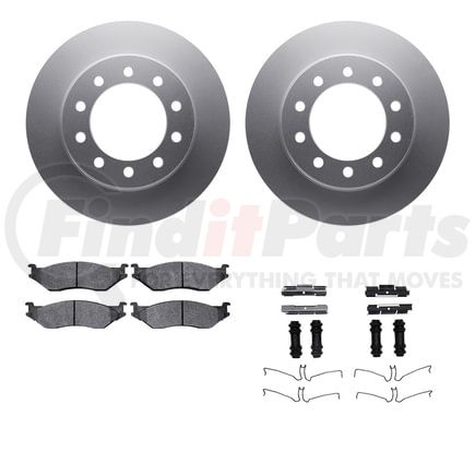 Dynamic Friction Company 4212-99182 GEOSPEC Coated Rotor- HD Brake Pad - Hardware