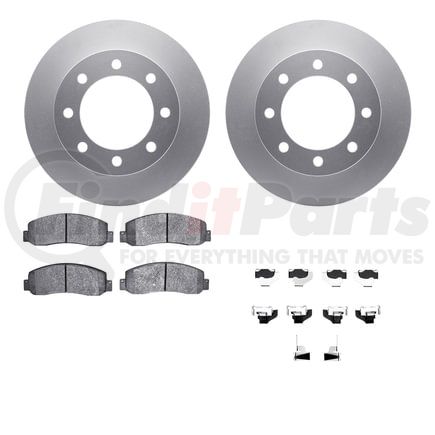 Dynamic Friction Company 4212-99181 GEOSPEC Coated Rotor- HD Brake Pad - Hardware