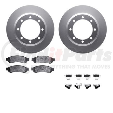 Dynamic Friction Company 4212-99189 GEOSPEC Coated Rotor- HD Brake Pad - Hardware