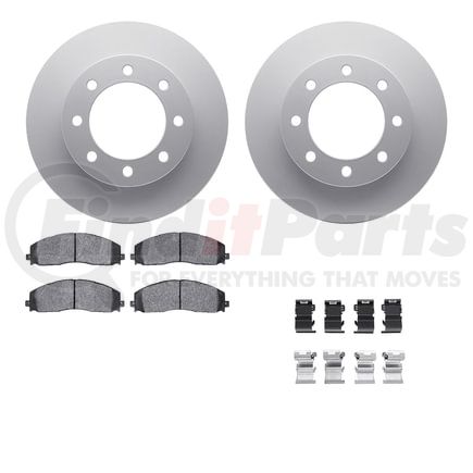 Dynamic Friction Company 4212-99218 GEOSPEC Coated Rotor- HD Brake Pad - Hardware