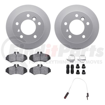 Dynamic Friction Company 4222-40001 GEOSPEC Coated Rotor- HD Brake Pad - Hardware and Sensor