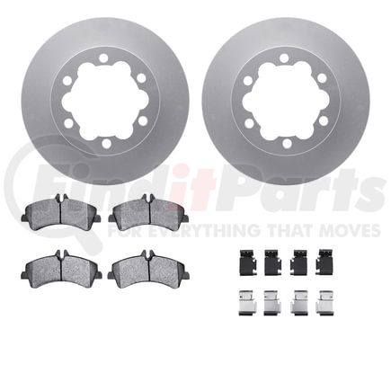 Dynamic Friction Company 4222-63109 GEOSPEC Coated Rotor- HD Brake Pad - Hardware and Sensor