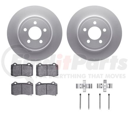 Dynamic Friction Company 4412-39002 GEOSPEC Coated Rotor- HD Brake Pad - Hardware